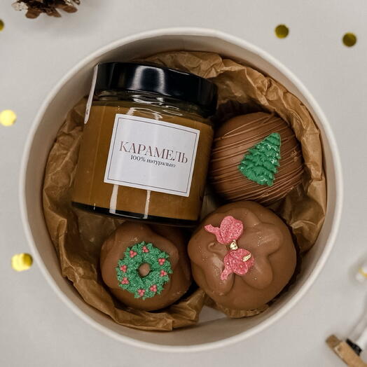 🤍 карамель 200 г и пирожное картошка с начинкой 3 шт