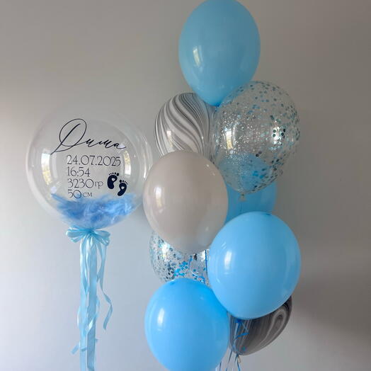 Balloons for the boy's discharge