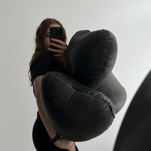 ШАР «ЧЕРНОР СЕРДЦЕ» 3шт