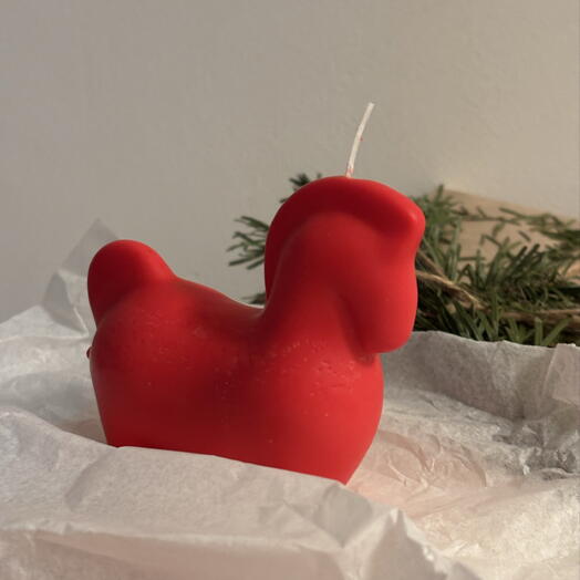 Свеча лошадь лошадка подарок на Новый год