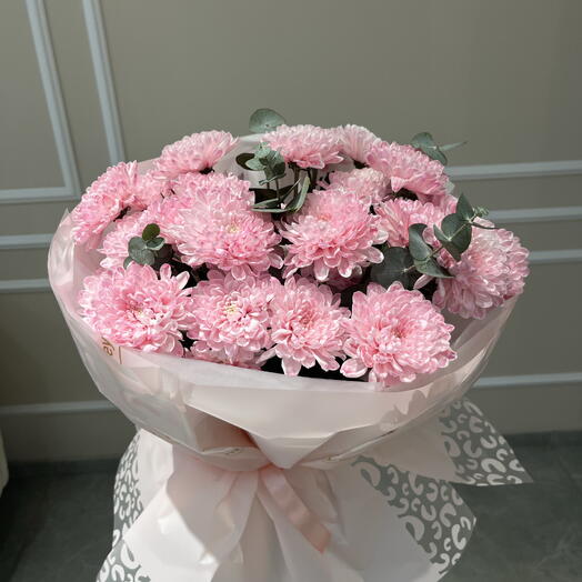 Розовые хризантемыы