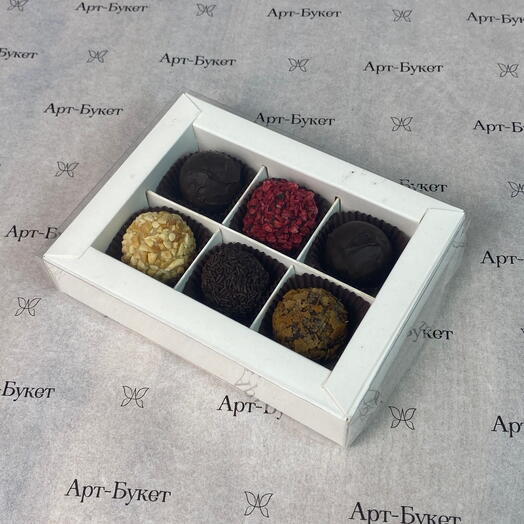 Набор конфет ручной работы «трюфель» 6 шт