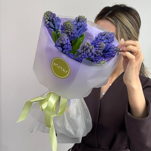 Монобукет Hyacinth purple (9)
