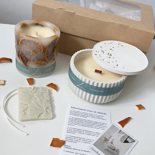 Подарочный набор свечей 8