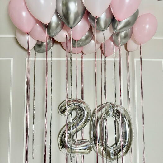 Набор шаров на день рождения девушке