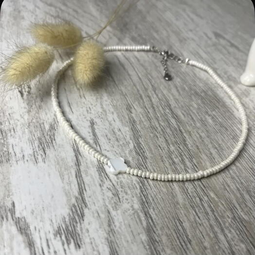 Чокер из жемчуга Майорка с перламутром 1