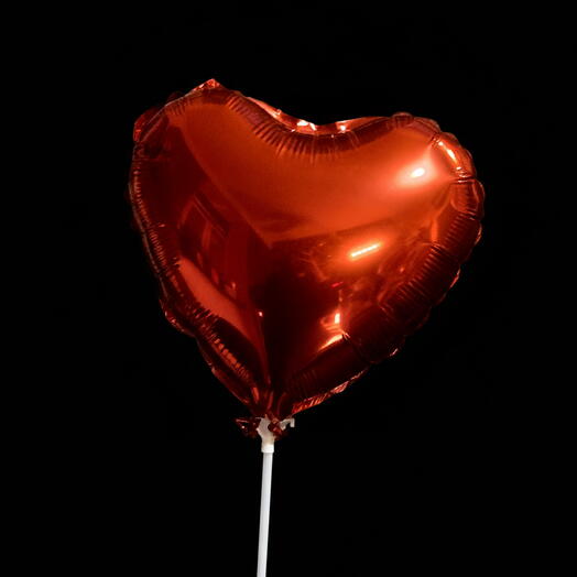 Czerwony foliowy balon-serce 20 cm