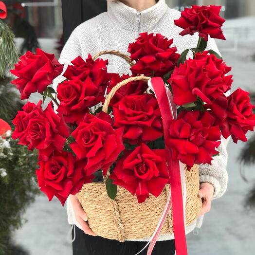 Корзина с цветами Французкие розы