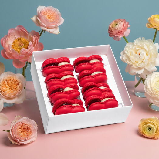 Набор макарон «Сердечные истории» 8шт, Кантата