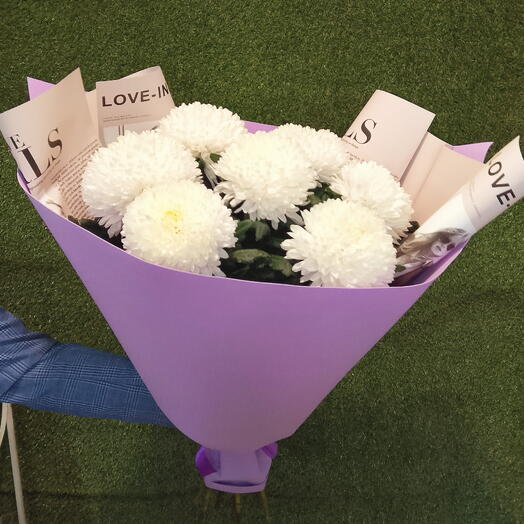 Букет из хризантемы💜😉💌