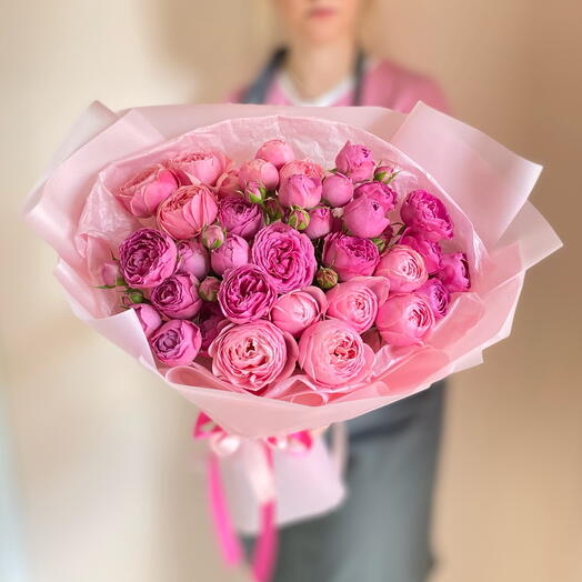 Букет кустовых пион роз🎀🌸 Рафаэлло