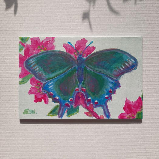 Картина "Зелёный махаон"