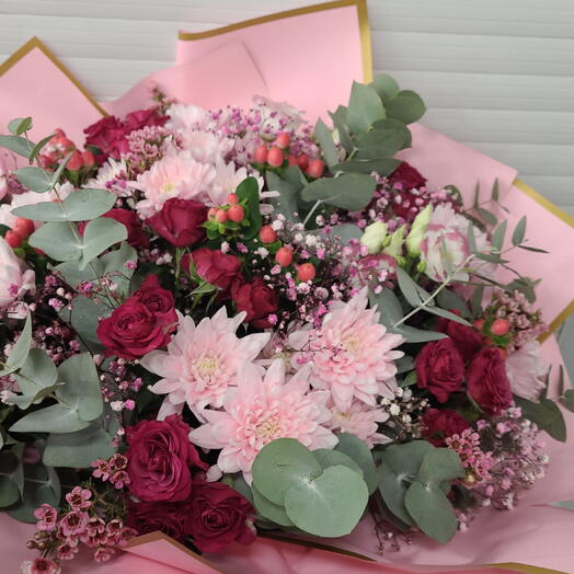 Ziedu pusķis pink mix