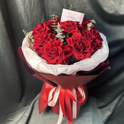 Букет бордовый шарм 🌹