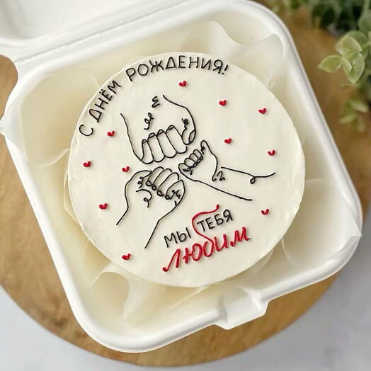 Бенто-торт, который скажет всё за вас️️️, 500-600 грамм