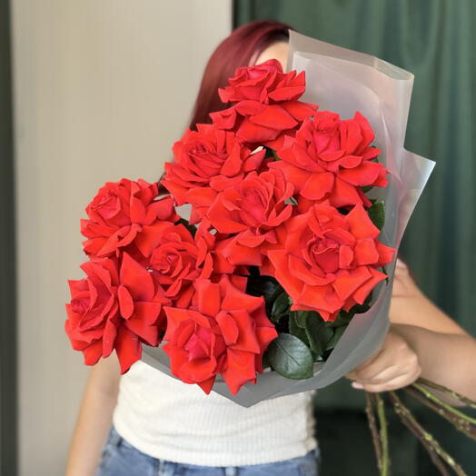 Французские розы Нина 9шт