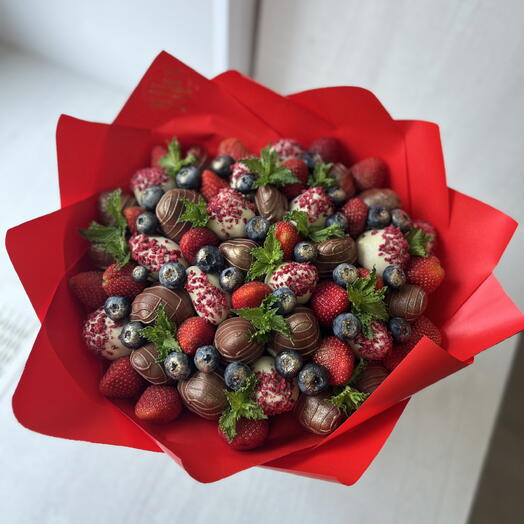 Букет из клубники красный 🍓️