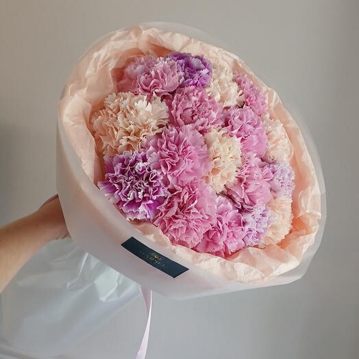 Букет диантусов, микс 17шт