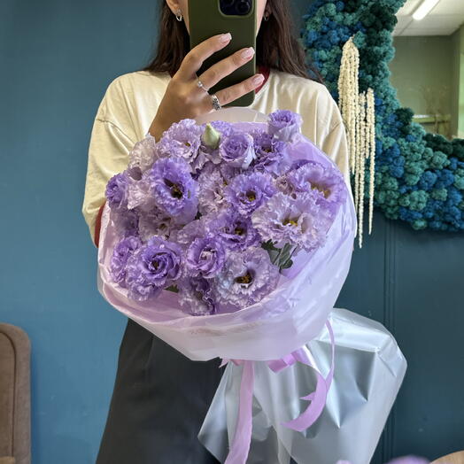 Сиреневая махровая эустома🤩💜