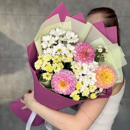 Букет с георгинами🌺
