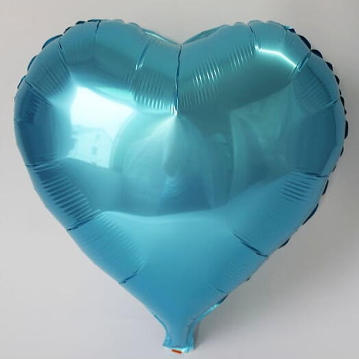 Blue Heart Foil Balloon