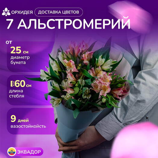 Букет 7 Альстромерий микс