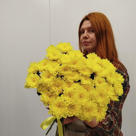 Желтые хризантемы 🌼
