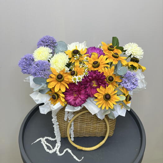 Дофоминовый Вальс с мини подсолнухами 🌻