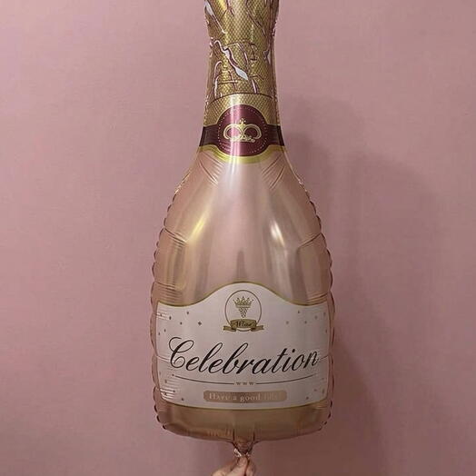Globo botella de champán