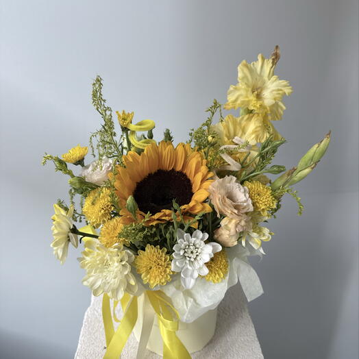 Цветы в коробке на 1 сентября 🌻