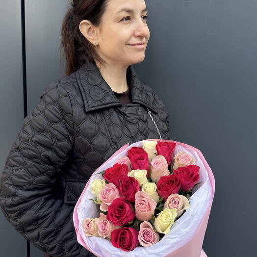 Букет из 23 кенийских роз