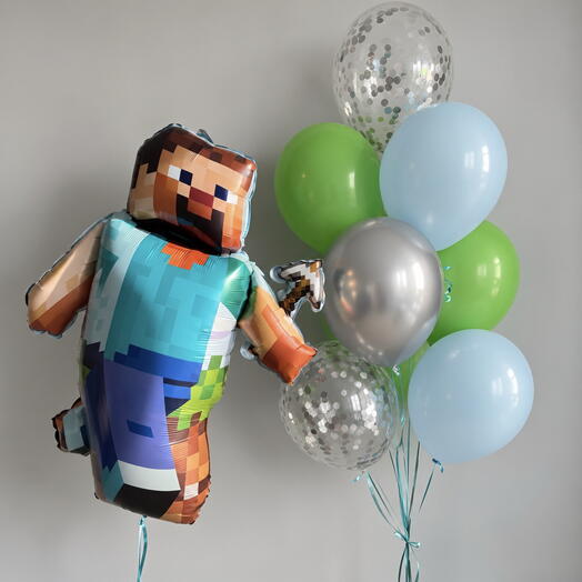 ⛏️ 🎮Набор шаров «Minecraft»