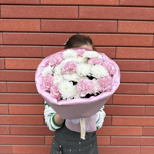Нежный Дуэт💕/ Кустовых хризантемы и диантусы