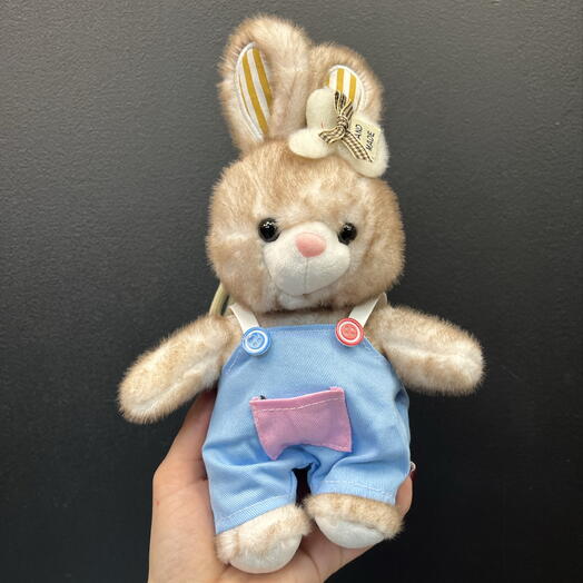 Мягкая игрушка брелок зайчик