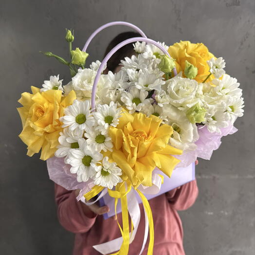 Сумочка с желтыми розами💛