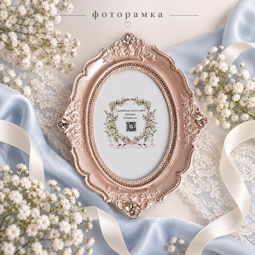 Фоторамка, розовая