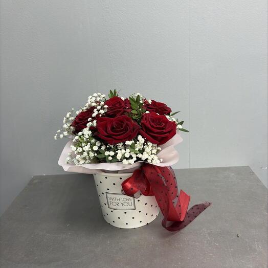 Розы в коробке(7)С любовью ❣️