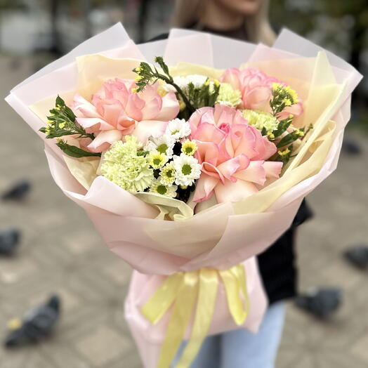 Букет сборный с быстрой доставкой 💛