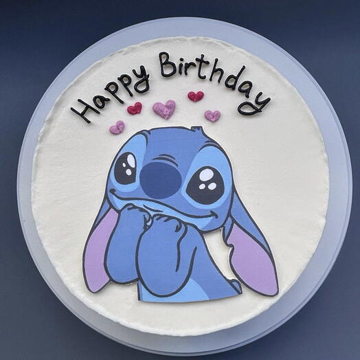 Бенто-торт Стич Happy birthday на день рождения 1кг
