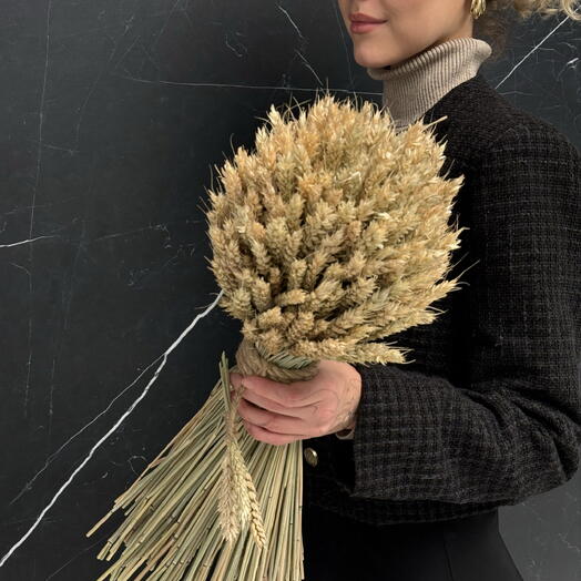 Интерьерный букет колосьев пшеницы средний 🌾