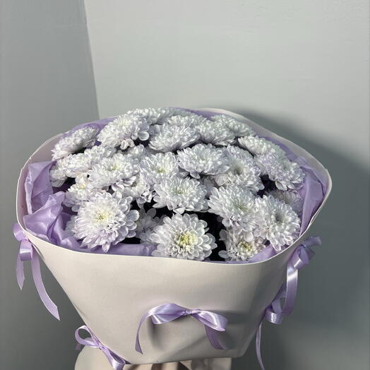 Моно букет из хризантем 💜