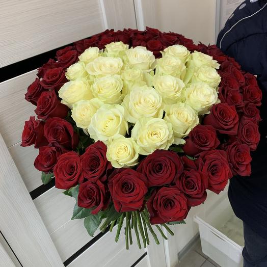 Corazón de rosas