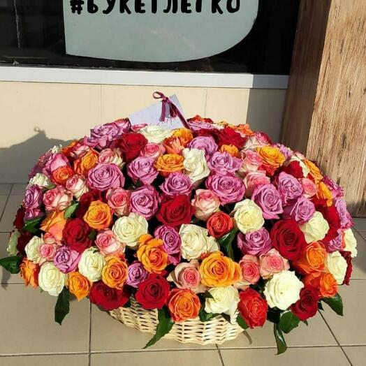 Basket of roses