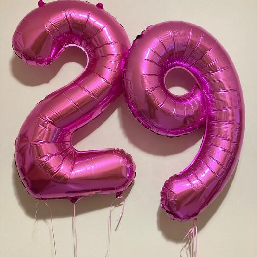 Фольгированные шары 29 - 1 метр
