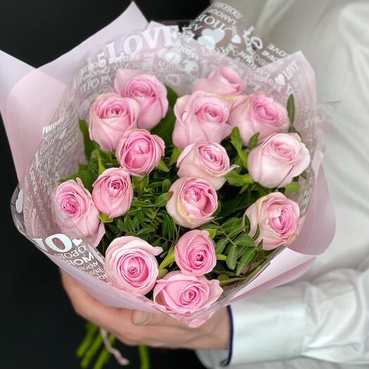 15 rosas Rosadas