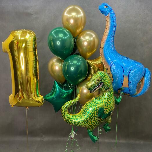 Conjunto con dinosaurios