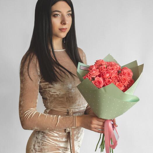 7 rosas de arbusto de Coral