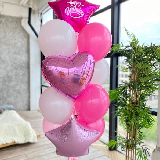 Fountain of balls "Pink"