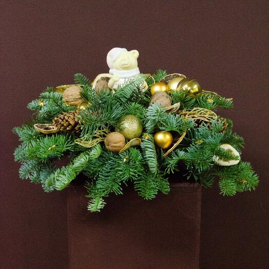 Круглый Ванильный медведь