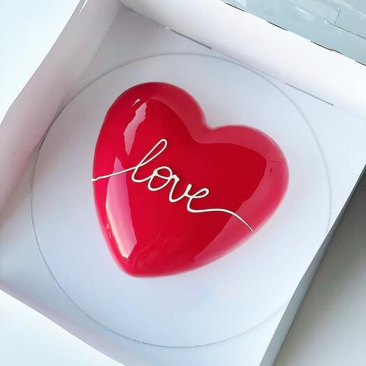 Муссовый торт сердце love